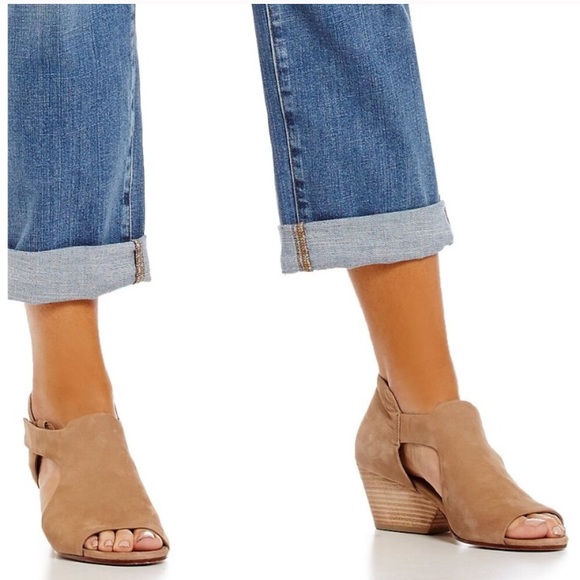 eileen fisher open toe bootie